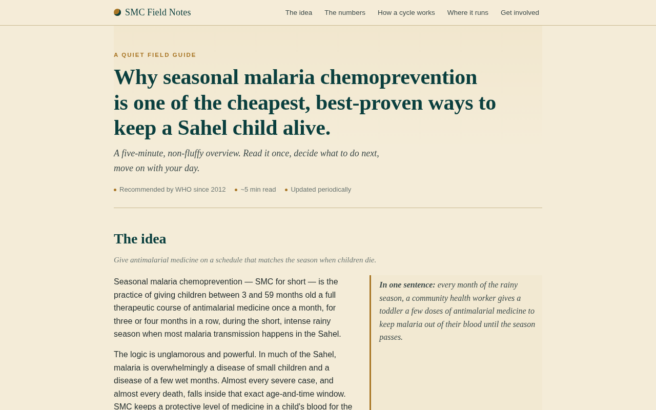 Screenshot of smc-field-notes/why-smc.html