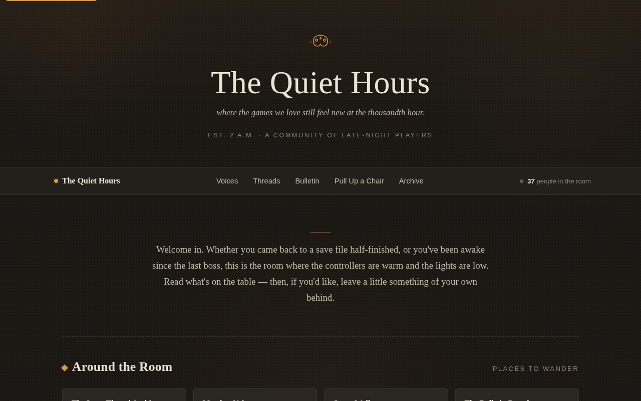 Screenshot of thequiethours.example/portal.html