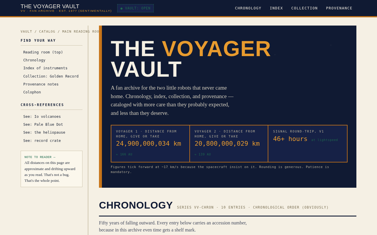 Screenshot of voyager-vault-archive/the-voyager-vault.html