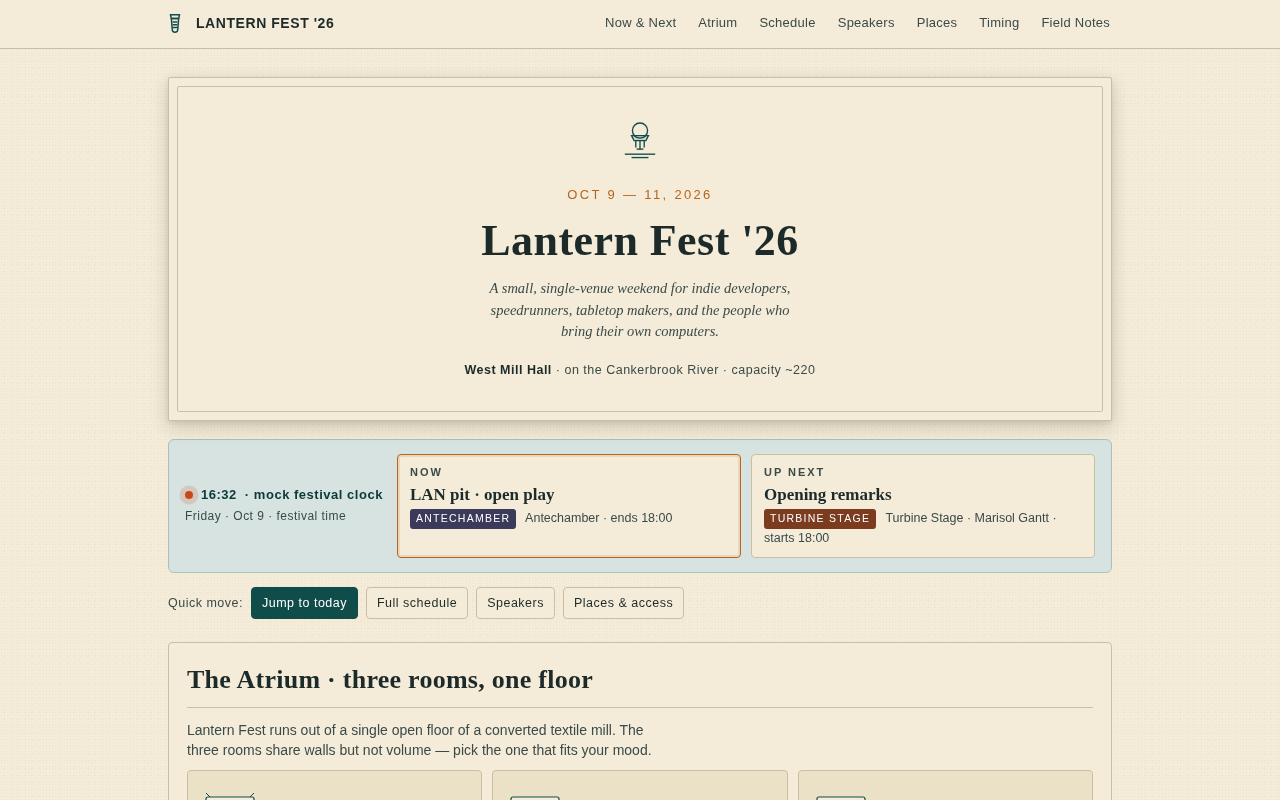Screenshot of lanternfest.example/program.html