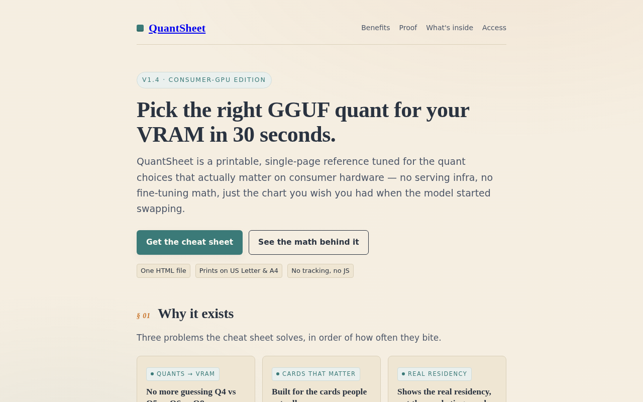 Screenshot of quantsheet.local/pick-the-right-gguf-quant.html