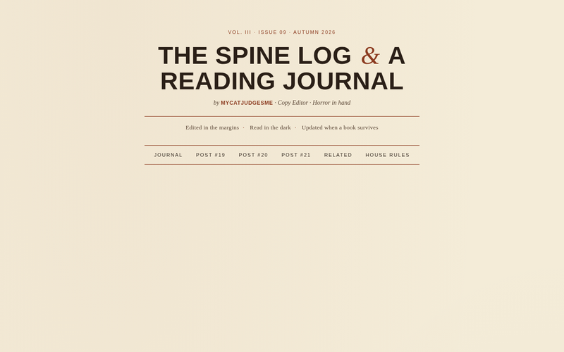 Screenshot of spinelog.example/reading-journal.html