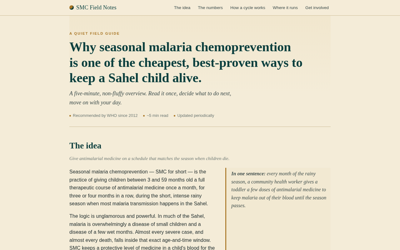 Screenshot of smc-field-notes/why-smc.html