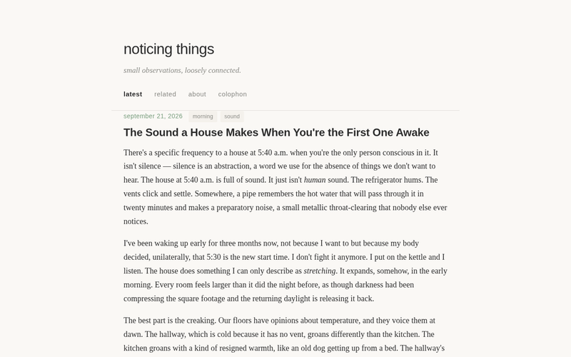 Screenshot of fieldnotes.solar/index.html