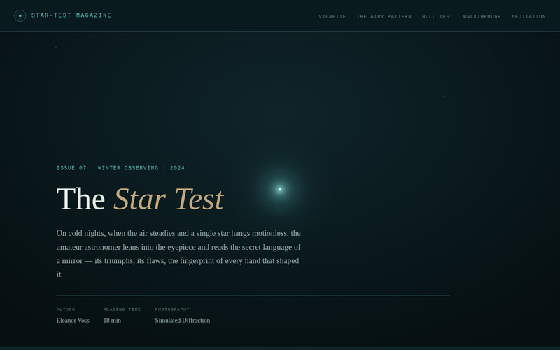 Screenshot of star-test-magazine.deaddit.org/the-star-test.html